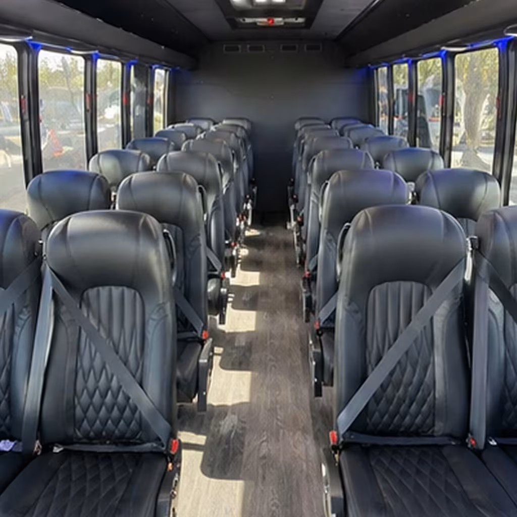 28 passenger minibus inside