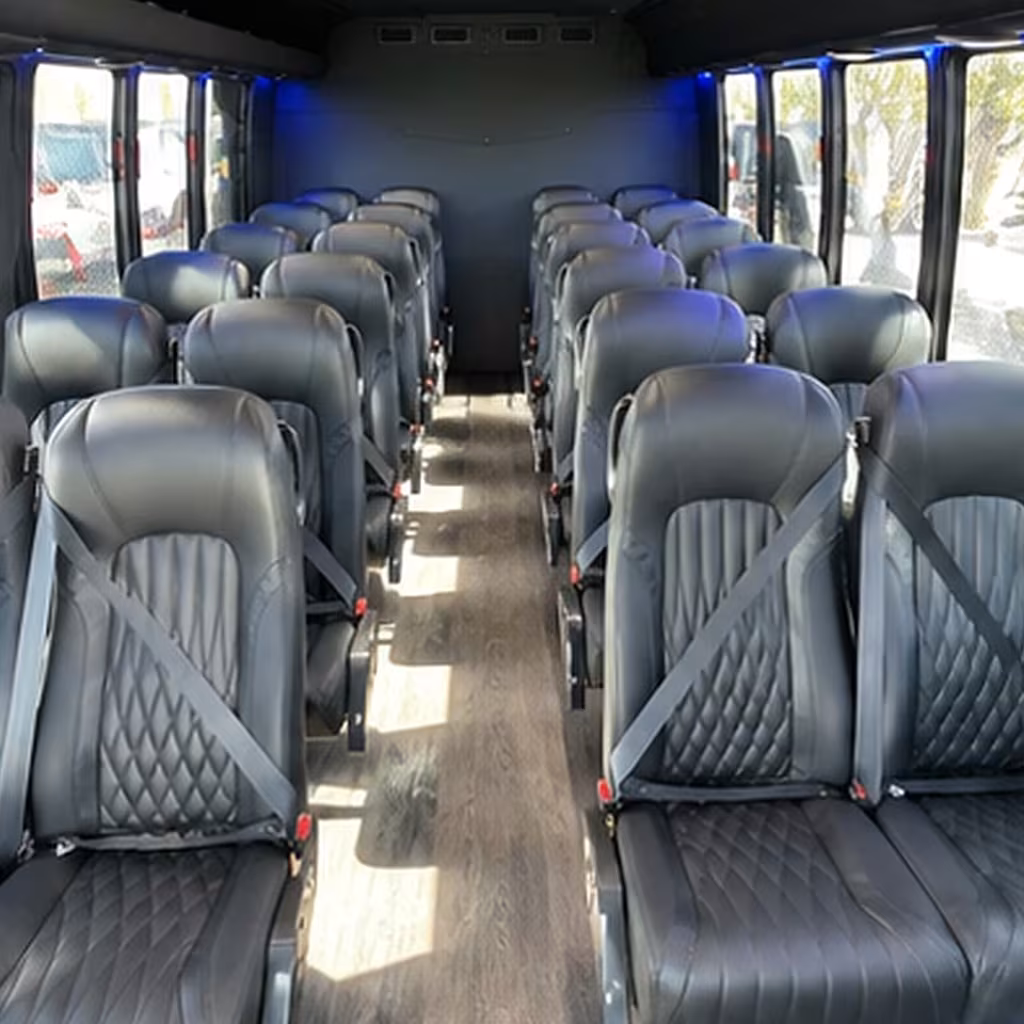 28 passenger minibus interior