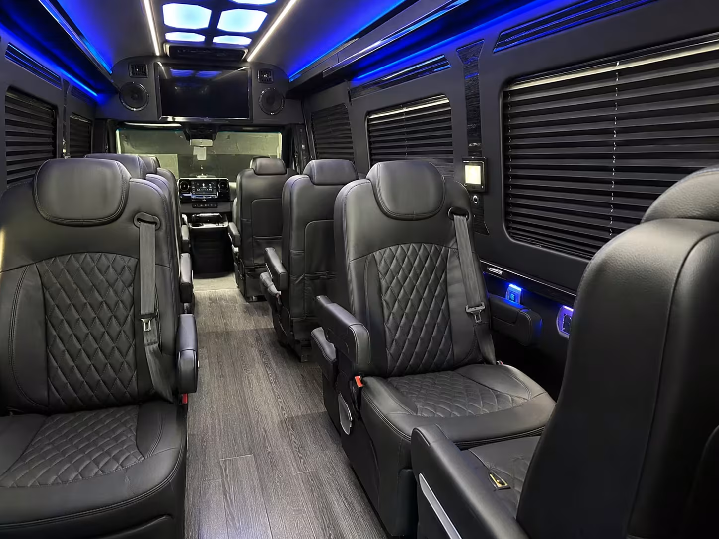 sprinter van with driver inside